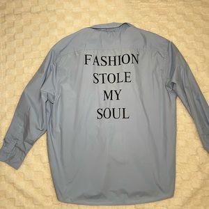 Long sleeve button up dress